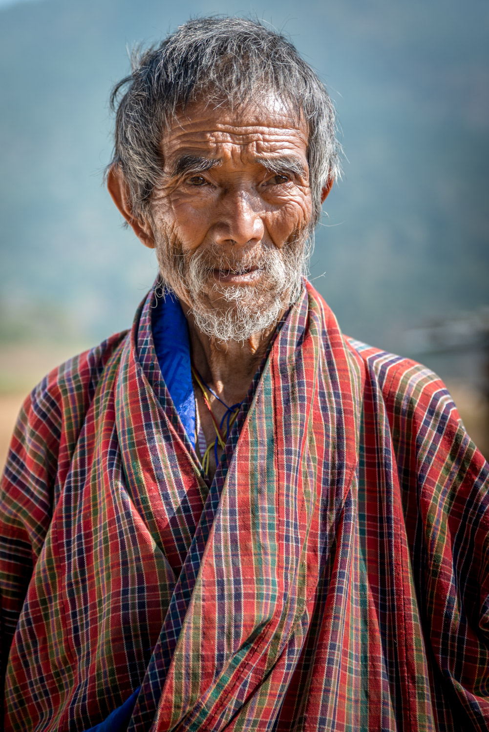 Elderly man in Punakha, Bhutan