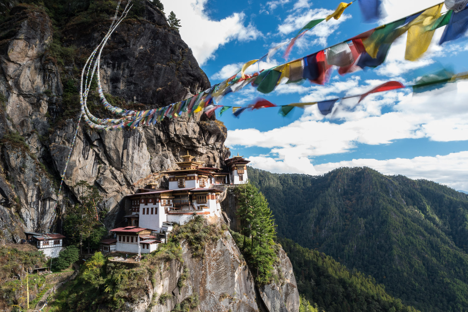 BHUTAN - GETTING TO THE TIGER'S NEST - think orange