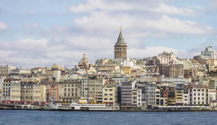 Istanbul, centered on Galata Tower and what’s known as the New City.