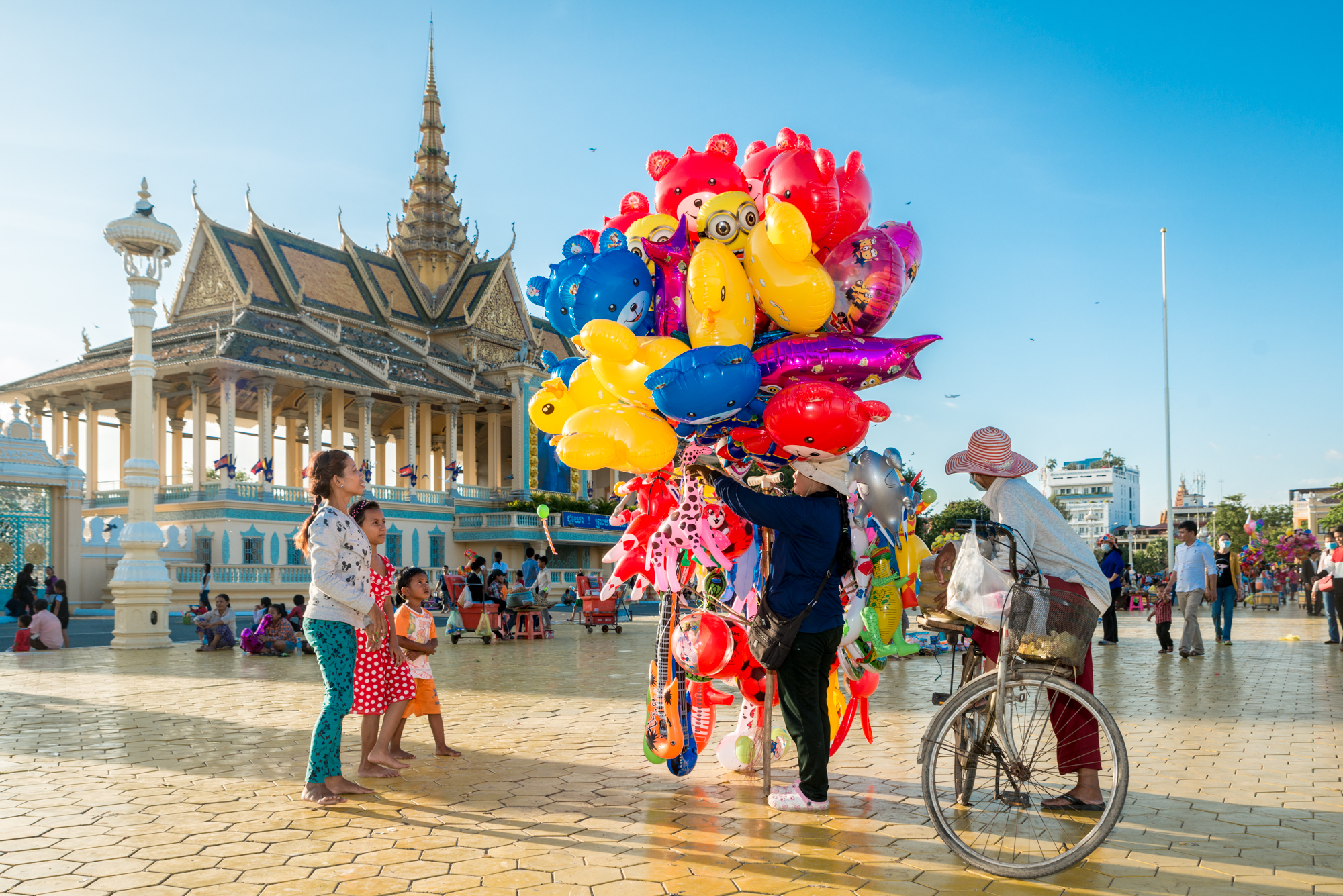 Ballon Vendor, Phnom Penh, Cambodia.