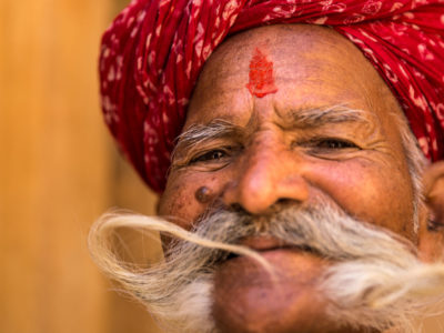 Indian senior with a mustache, Rajasthan Indian senior with a mustache, Rajasthan