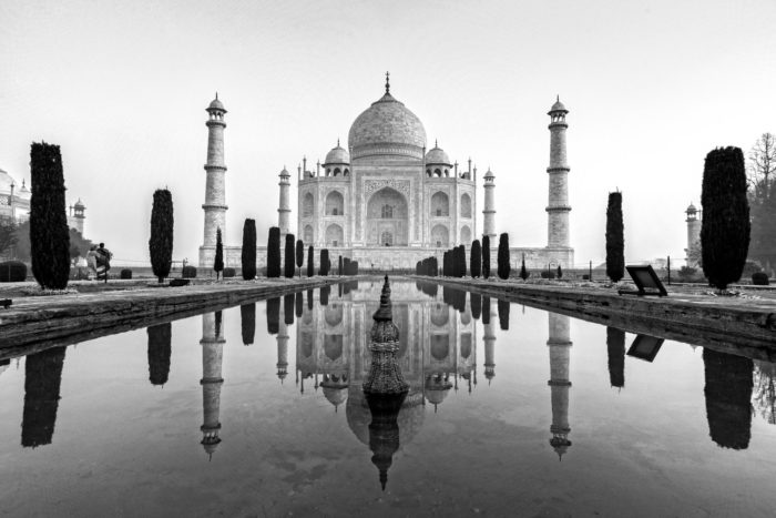 The Taj Mahal, in late afternoon light.