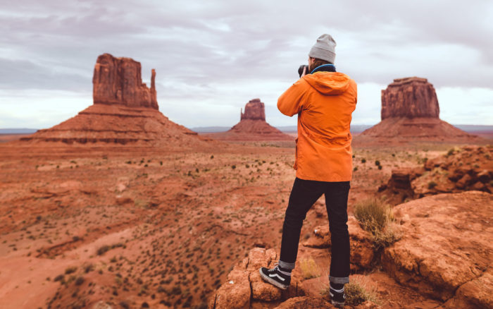 Think Orange, even at Monument Valley, Arizona.