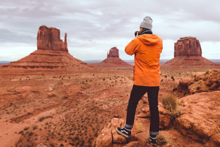 Think Orange, even at Monument Valley, Arizona.
