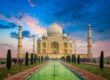Photo of Taj Mahal in Agra, India.